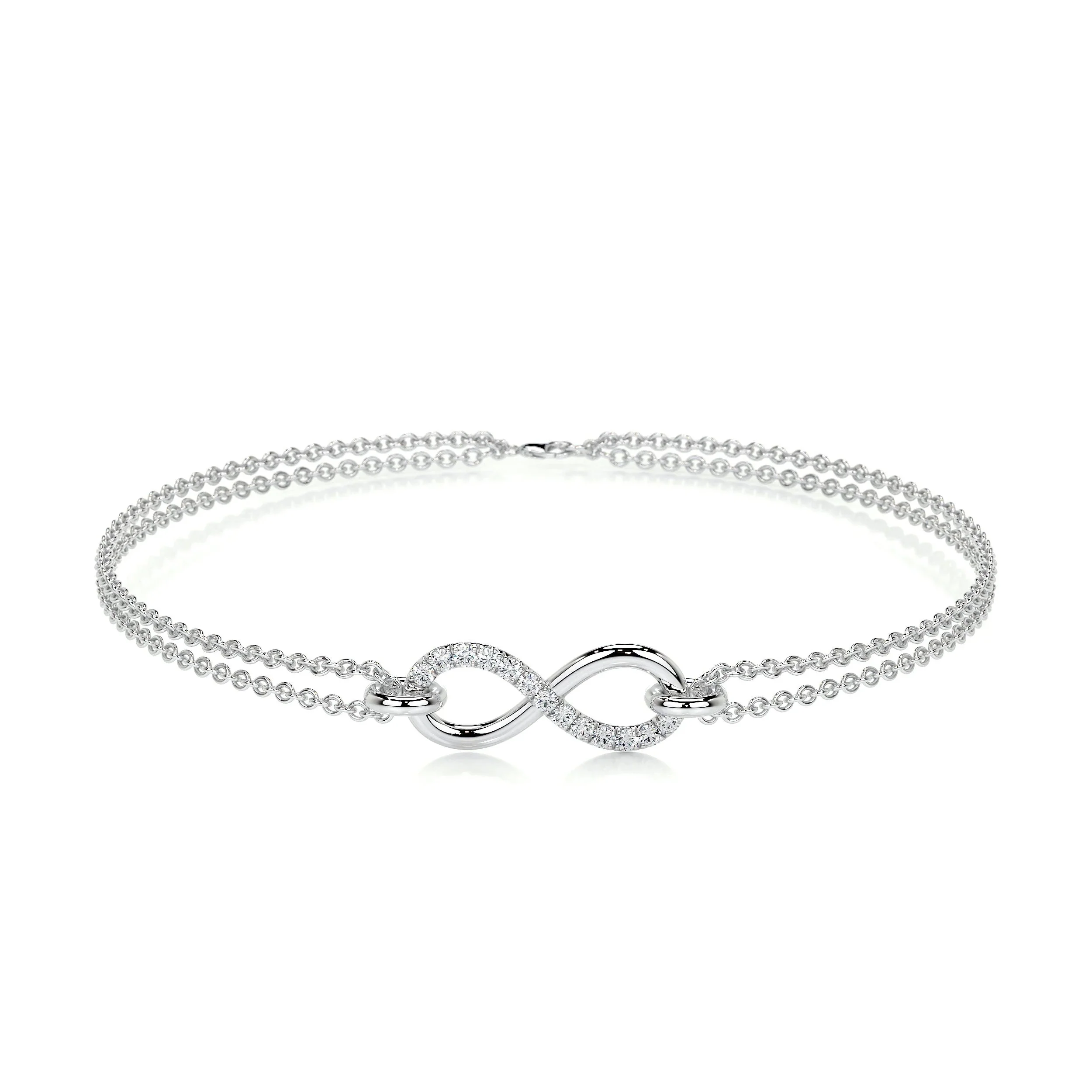 0.07 TCW Round Lab Grown Diamond Tennis Bracelet