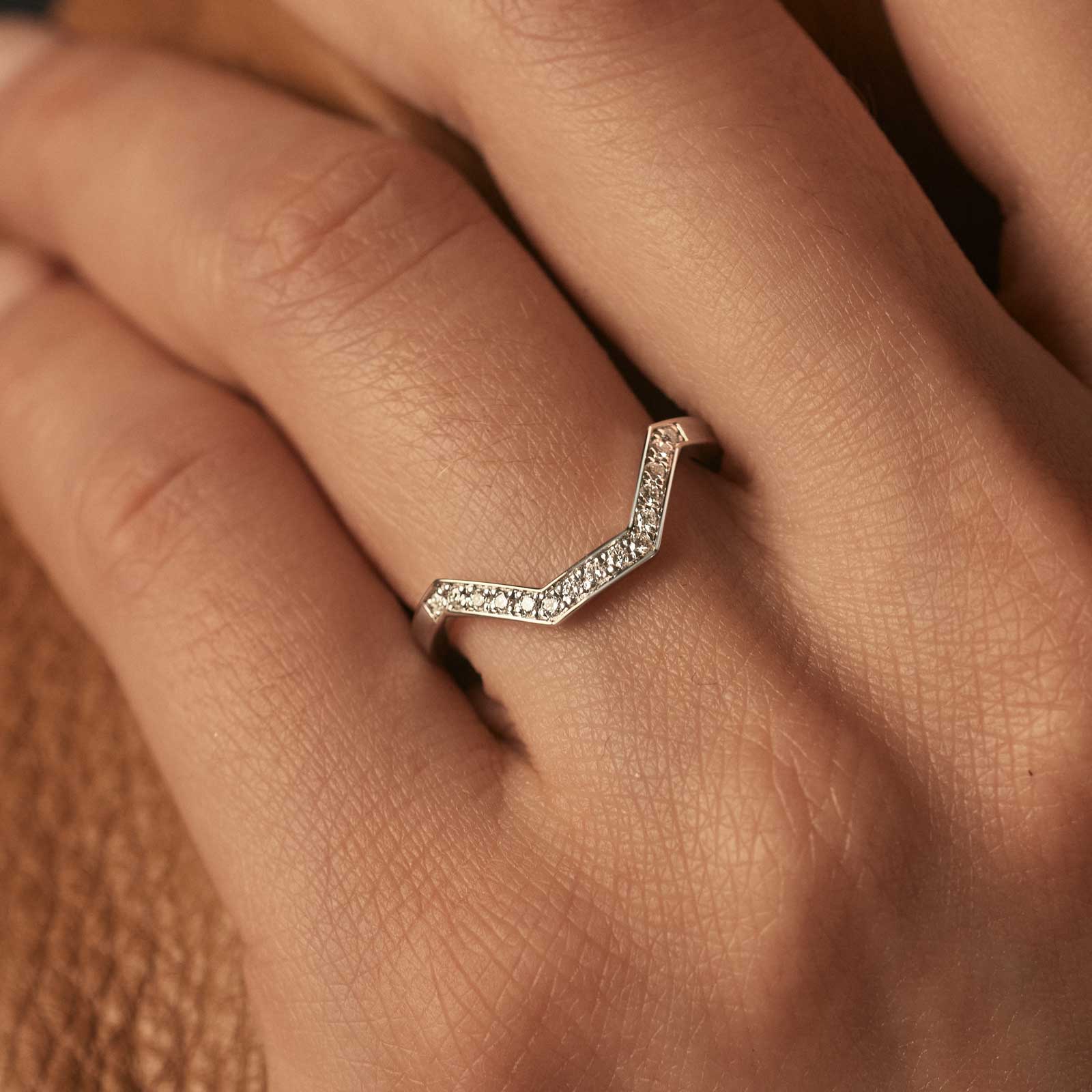 0.12 TCW Round Channel Setting Lab Grown Diamond Wedding Band